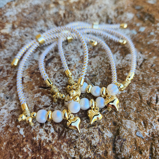 Pearl Charm Bracelet