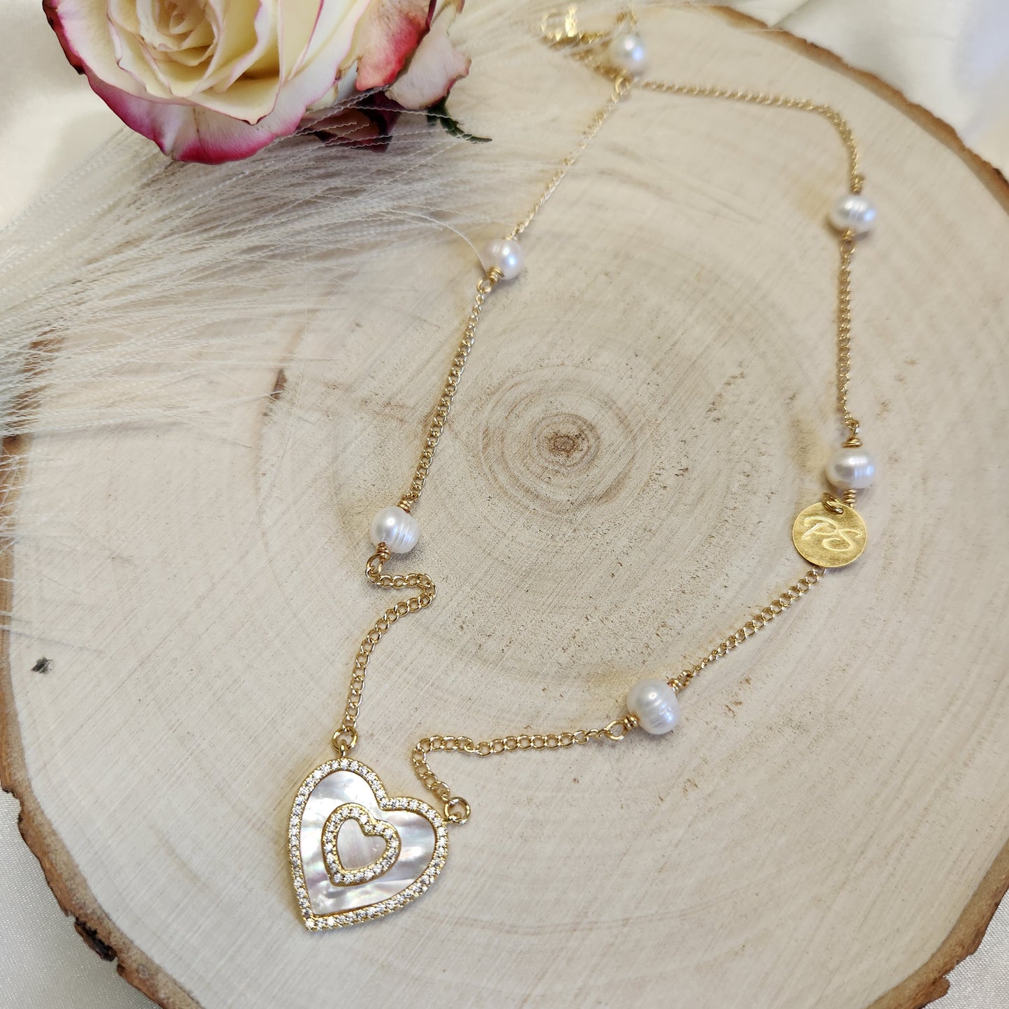 Nacre Pearl Heart