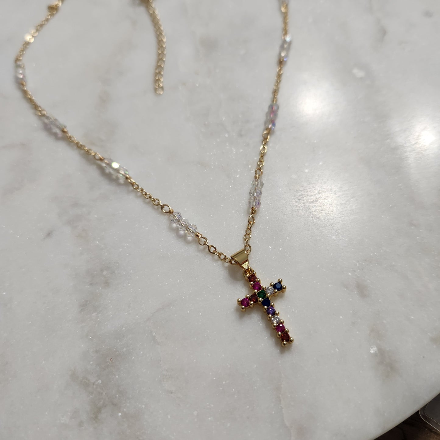 Color cross Necklace